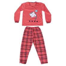 Kids Pajamas Girls Boys Children Long Printed Winter Long Sleeve Cold Weather Long Sleepwear Assorted Print - 杏色 - 查看 3