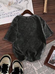 Hemo, Men's Round Neck Short Sleeve Simple Commuter Top, Casual Daily Wear - Black - View 2