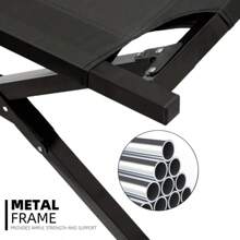 Pat pliabil pentru camping în aer liber pentru adulți, șezlong de grădină, leagăn, cu geantă de transport, capacitate mare de încărcare, pat pliabil portabil