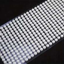 1/3 Stücke Party DIY Dekoration Acryl imitierter Perlen Aufkleber 3mm 4mm 5mm 6mm Do-it-yourself Kristall selbstklebende Strass Aufkleber für große Veranstaltungen