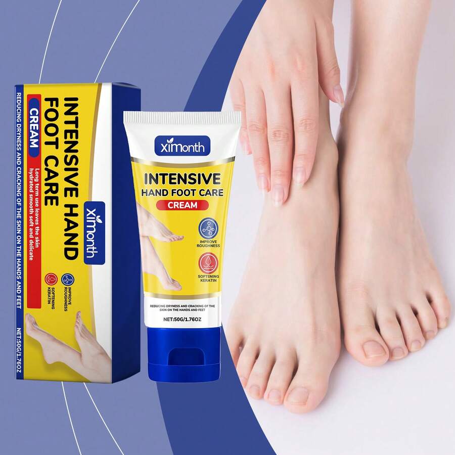 Ximonth Moisturizing Hand And Foot Cream Softens Cuticles, Deeply Moisturizes, Softens Skin And Dry Hands And Feet - Yellow - View 1