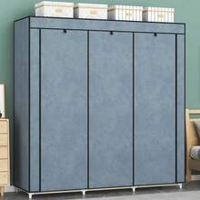 Foldable Wardrobe Closet Organizer Large Cabinet - Grey - View 3