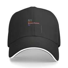 Printed Sorry Cant Doctoral Student Bye PhD Graduation Student Grad T-Shirt Sandwich Baseball Cap - Adjustable Washed Dad Hat - Breathable, Lightweight & Durable - Unisex Outdoor Sports Trucker Hat & Casual Wear Fisherman Hat - Black - View 1