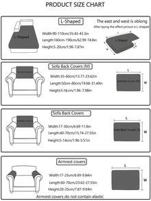 1 件弹力沙发座垫套，四季雪尼尔面料沙发套，全覆盖沙发保护套，可机洗，可携带宠物，适合 L 型沙发和 1/2/3/4 座沙发