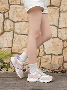 1 Pair Children Sports Shoes, Spring Autumn Breathable Boys Gump Shoes, Girls Soft Bottom Chunky Sneakers, Running Shoes