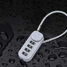 [Lucchetto anti-furto per biciclette] Lucchetto combinazione multifunzione | Adatto per biciclette, caschi, zaini, bagagli, armadietti di palestra | Essenziale per viaggi e campeggio anti-furto | Design senza chiave, unisex - Multicolore - Visualizzare 7