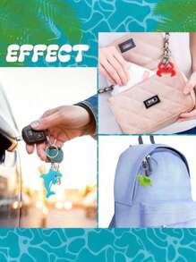 24pcs- Party With Sea Creature Keychains, Cartoon Key Chains, Suitable For Party Favors, Holiday Items, Back To Classroom Gifts, Reusable Birthday Party Return Favors For Bag Fillers Party Ornaments, Summer Beach, Pool Party, Vacation Gift Giving, Mother's Day Graduation