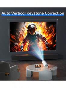 LIPETY 4K HD Wireless Portable Projector ,Projector With WIFI6 And Bluetooth, 4K 1080P Support With Android TV 11.0, Mini Portable Projector 180° Rotatable Movie Projector ,Auto Keystone Compatible For Laptop, PC, Smartphone