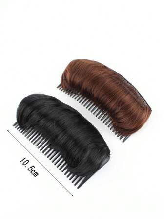 2 piezas Almohadillas invisibles para el cabello de mujer tipo holgado, accesorios para hacer moños voluminosos, juego de herramientas para el peinado