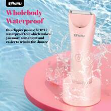 ENSSU 1 Set rosa 2-in-1 multifunktionaler Damen Bikini Trimmer Elektrischer Rasierer Epilierer Hautpflege Schönheitspflege Tool, Dual-Köpfe mit LED-Licht, 1 Stunde Schnellaufladung mit Ladestation, wasserdicht für die Dusche geeignet, passend für Gesicht/Achseln/Arme/Körper/Bikinizone, Geschenkboxverpackung ideal für Muttertag, Valentinstag, Internationaler Frauentag, inklusive Aufbewahrungstasche für einfaches Reisen