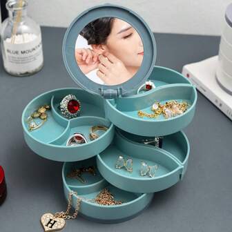 Jewelry Box Organizer For Necklaces, Earrings, Rings, Watches