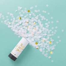 8pcs Multi-Color Paper Confetti Poppers, White Confetti, Party Atmosphere Maker, Suitable For Birthday/Wedding/Valentine's Day/Bachelor Party Celebrations Confetti Cannon, Streamer Poppers
