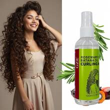 GZE Rosemary Bhatana Oil Curl Spray, Long-Lasting Oil Control And Frizz Smoothing, Creates Bouncy Curls, Maintains Elasticity, Nourishing Styling, Suitable For Wavy And Curly Hair, Refreshing Scent.