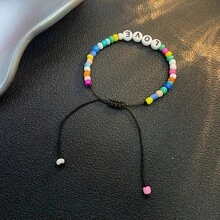 波西米亚贝壳手链，夏季海滩海洋风格贝壳和海星串珠手链，女士