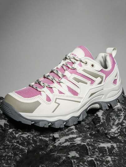 Women's Outdoor Climbing Mesh Hiking Shoes, Trekking Shoes, Casual Shoes, Walking Shoes, Training Shoes, Multi-Color Lace-Up