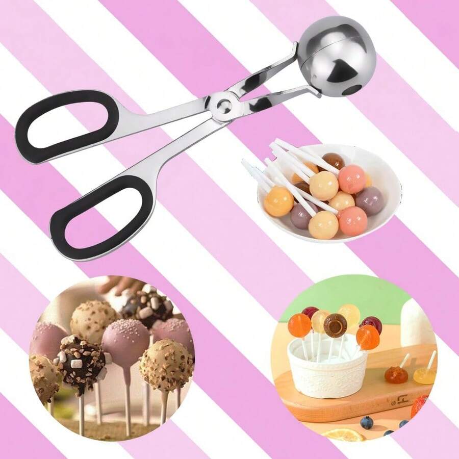 Sets Of Lollipop Cake Pop Maker Tools For Candies Chocolates Cookies Including 100Pcs Cake Pop Sticks 100Pcs Parcel Bags 100Pcs Twist Ties 1Cake Pop Mold Treat Bag Kit - White - View 1