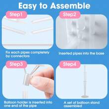 2/4/6 Sets Balloon Stand Kits, Balloon Sticks Holder With Base For Table Graduation Birthday Gender Reveal Party Decorations,Graduation Party Decorations Wedding,Halloween, Christmas Decorations(Reusable)