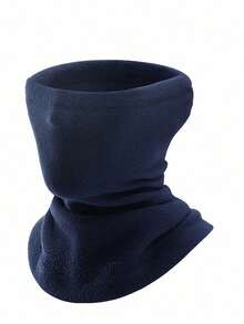 1pc Sherpa Fleece Neck Warmer, Outdoor Sport Windproof Face Mask For Autumn/Winter - Multicolor - View 6