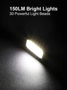 1 pezzo Mini luce anteriore e posteriore per bicicletta multifunzionale in ABS, ricaricabile USB, alta luminosità, adatta per ciclismo, escursionismo e campeggio all aperto