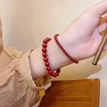 1 pieza Collar de cuentas de acrílico colorido y exagerado de moda, collar gargantilla de cuentas geométricas redondas para mujeres