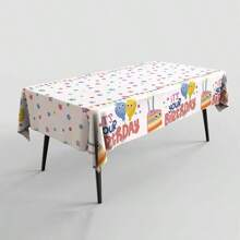 Față de masă din PE de unică folosință, rezistentă la ulei și impermeabilă, potrivită pentru petrecere de ziua de naștere, Ziua Copilului, picnic, diverse necesități de decorare a petrecerii