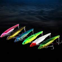 6pcs/Set Blade Bait Bass Fishing Lures Blade Baits For Walleyes Metal VIB Lure