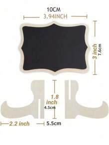 20pcs Mini Decorative Chalkboard, Home Decor Signs, Mini Wooden Message Board Display Stands, Suitable For Wedding, Baking Display, Hotel, Party, Desserts, Table Cards, Mother's Day, Graduation