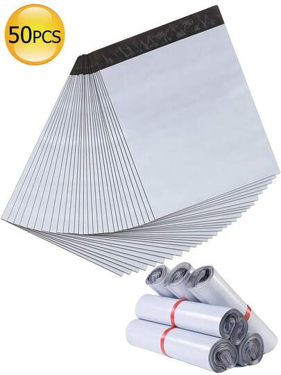 50 st packpåsar, fraktmaterial, butiksmaterial, plastpostpåsar, expresspåsar, små vattentäta förpackningspåsar, klädlogistikpåsar