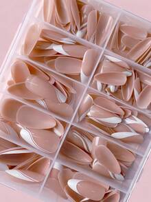 120pcs Press On Nails Almond Shape Press On Nails Young Girls Acrylic Nails Transparent Almond Nail Set Gift Creative Acrylic Nails - Multicolor - View 3