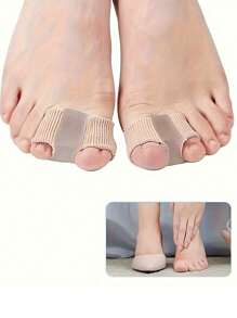 1-2pcs Toe Separators For Overlapping Toes - Comfortable Velvet Fabric, Ideal For Night & Home Use - Perfect Gift For Mother's Day