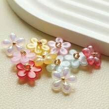 6/12入彩色亮面小碎花裝飾鈕扣，適用於衣服、毛衣、襯衫、夾克，手工縫製樹脂鈕扣 - 彩色 - 查看 13