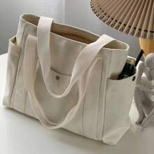 1 Peça Bolsa de Mão e Bebê Moda, Bolsa Sacola Multiuso de Lona, Bolsa de Fraldas para Ombro