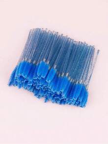 100 chiếc cọ chải mi dùng một lần, cọ trang điểm uốn mi, cọ kẻ lông mày, dụng cụ trang điểm, lược chải mi màu đỏ pha lê hồng. - Nhiều màu - Xem 7