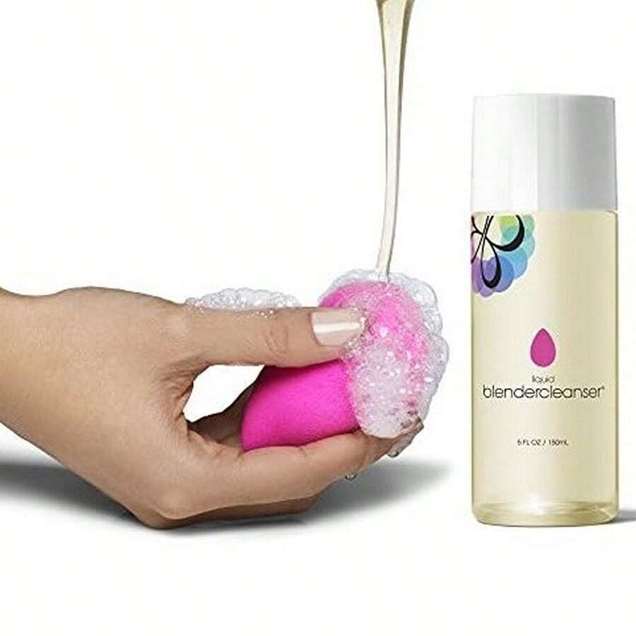 Beauty Blender 2 Original Pink Blenders W/5oz Liquid Cleanser Ideal Day And Night Skincare Routine For Daily Use, Perfect For Travel And Gifting During All Season, Christmas, Birthdays And Other Special Occassions - 無色 - 查看 1