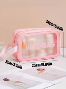 Borsa da viaggio estiva 4 in 1, organizer per articoli da toeletta impermeabile in PVC, bustina cosmetica, pochette da spiaggia, adatta per ombretti, assorbenti igienici, rossetti, cosmetici, eyeliner, gloss labbra, prodotti per la cura della pelle, essenziale per viaggi estivi, adatta per shopping, vacanze, casa, bagno, vacanze, spiaggia