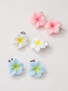Set de 20 pinzas para el cabello de niña bebé/niños con flores de colores de caramelo aleatorios, diseño lindo de princesa con margaritas pequeñas, adecuadas para uso diario