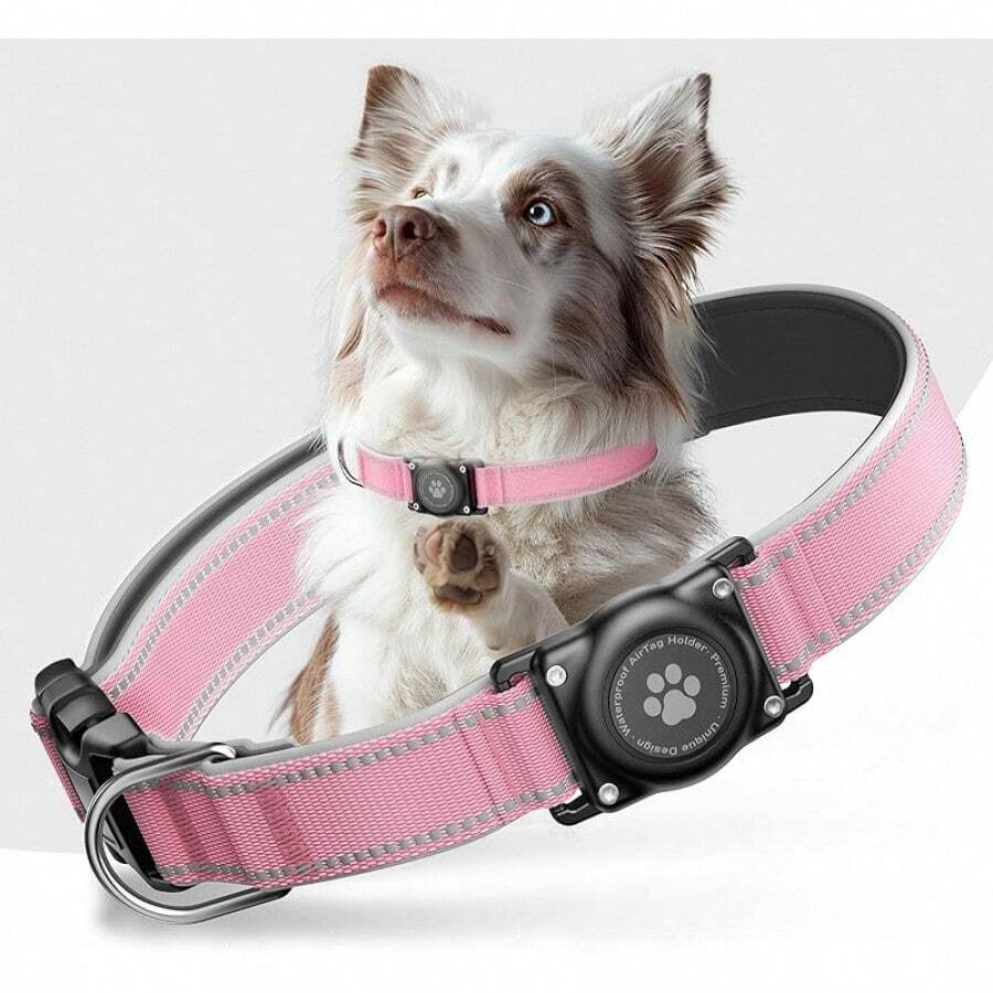 Pet Basic Dog Collars - Baby Pink - View 1