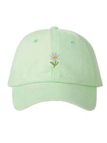 1pc Unisex Embroidered Daisy Washed Baseball Cap, Lightweight Breathable Adjustable Sun Protection Sports Hat Suitable For Spring, Autumn Outdoor Activities Like Travel, Hiking, Cycling - Embroidery - View 6
