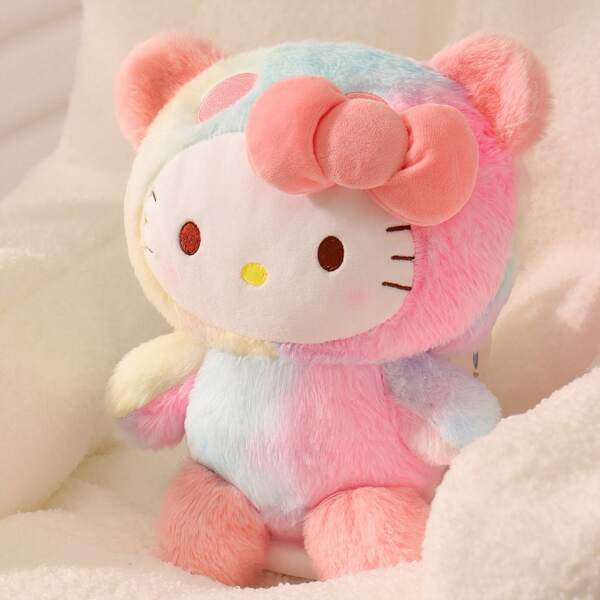 Miniso Sanrio Hello Kitty Plüschpuppe Raum Sofa Ornament Kissen Spielzeug, Cartoon Niedliche Stoffpuppen Geburtstagsgeschenk Valentinstag, 22cm