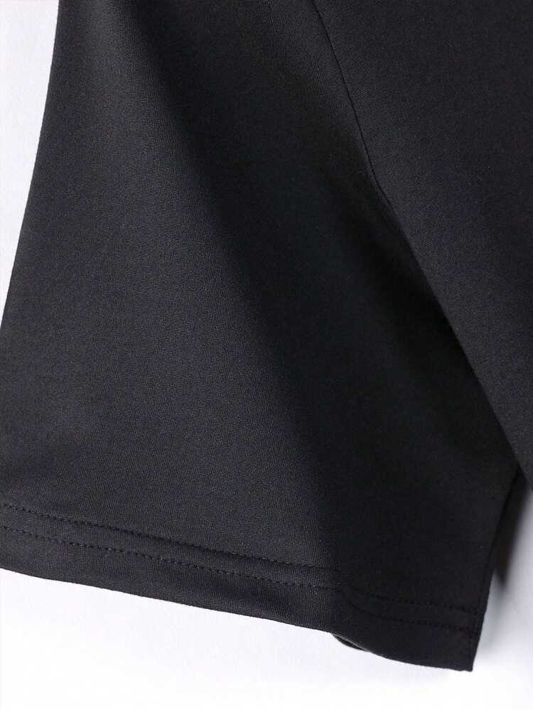 5pcs Men's Regular Fit Short Sleeve T-Shirts, Solid Color Basic Casual Sports Lightweight Tops Tee - Multicolor - View 8