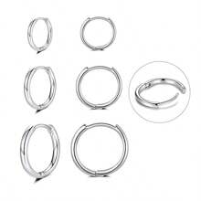 1 Set Of Multiple Summer Vacation Style Stainless Steel Ring Earrings Gold Earrings/Silver Eaeeings Jewelry Bohemia Earring Fashionable Simple Earrings For Men And Women To Wear Daily
