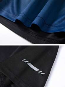 1pc Plus Size Ombre Color Men's T-Shirt, Covers Large And Extra Large Sizes, Ultra-Lightweight Quick-Dry Sports Tee, Suitable For Outdoor Activities, Sports, Commuting, Short Sleeve, Can Be Used As Fitness Top, Christmas Or Halloween Gift