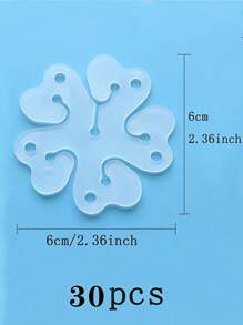 5/25/30pcs Flower Balloon Clips, Balloon Connectors Fasteners Accessories For Christmas Party, New Year Party, Valentine's Day, Birthday, Wedding Balloon Decor, Party Decoration Supplies