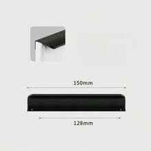 1 Pc Aluminium Alloy Hidden Furniture Door Handles Side Mount No Drilling Installation Wardrobe Cupboard Pulls Cabinet Drawer Knobs Furniture Hardware