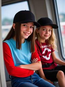 儿童纯色棒球帽小孩男童女童防晒帽可调节棒球帽带马尾辫，家庭配套帽子，适合户外运动、旅行度假、生日礼物 - 彩色 - 查看 3