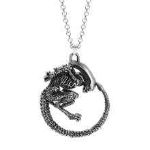 bandai Colar AVP Alien V Predador Covenant Colar Alien Xenomorph Rainha Prometheus Anel Joias de Filme Vintage