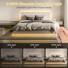 Lumière néon LED USB 5V avec corde lumineuse néon, lumière néon flexible et étanche avec lumière, convient pour l'intérieur et l'extérieur, chambres à coucher, rétroéclairages TV, armoires, etc./Blanc chaud