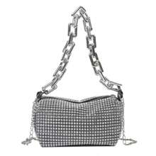 Shiny Diamond Design Small Crossbody Messenger Bags For Women 2025 SummerLuxury Fashion Travel Shoulder Handbags Purses