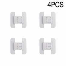 10 pièces/6 pièces/4 pièces conviennent pour les serrures et les armoires de rangement des réfrigérateurs blancs, des tiroirs ou des armoires. Empêche la poussière de pénétrer dans l'armoire, empêche les fuites d'air du réfrigérateur, protège les enfants contre le pincement des doigts.