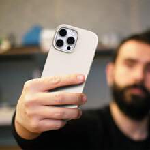 Carcasă din silicon lichid Pure White Perfection – anti-îngălbenire și protecție moale, compatibilă cu , impermeabilă, rezistentă la șocuri, la căderi, rezistentă la zgârieturi